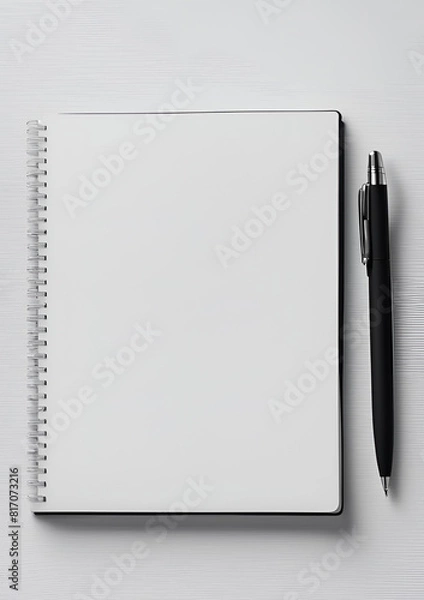 Fototapeta Notepad with pen