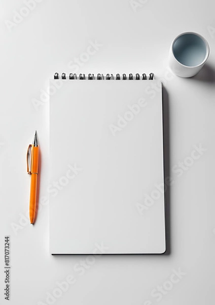 Fototapeta Notepad with pen