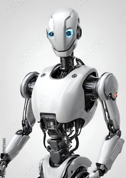 Fototapeta Robot in grey colors