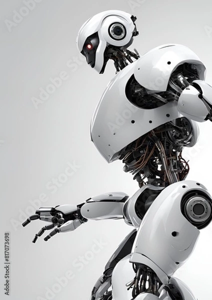 Fototapeta Robot in grey colors