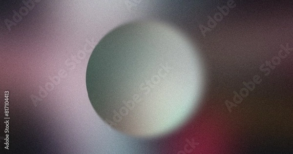Fototapeta Abstract backdrop with glowing circles. grainy noise texture, grungy rough. banner design illustration
