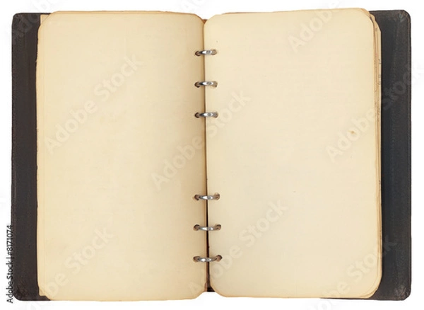 Fototapeta Open Antique Notebook