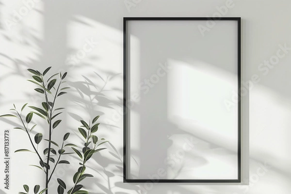 Fototapeta Close up Poster Frame Render 8k DSLR Mockup Photo