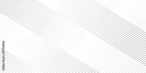 Obraz Vector gray line abstract pattern Transparent monochrome striped texture, minimal background. Abstract background wave circle lines elegant white diagonal lines gradient creative concept web texture.