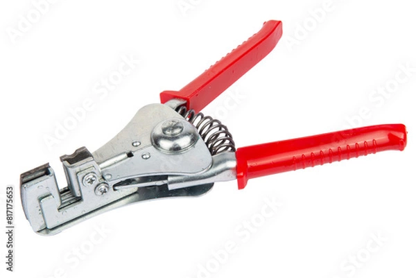 Obraz Wire stripper and cutter isolated on white background