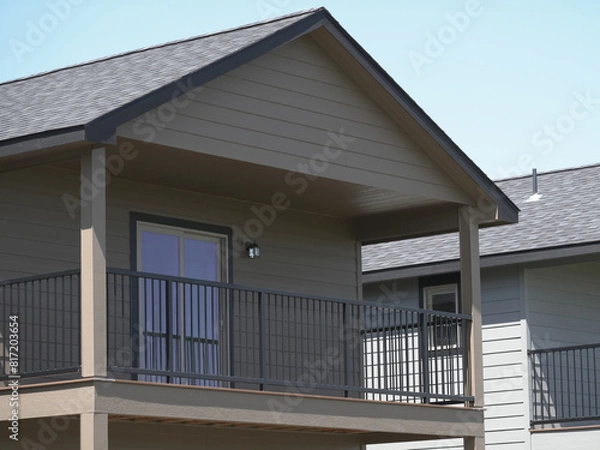 Obraz Two story duplex home balcony.