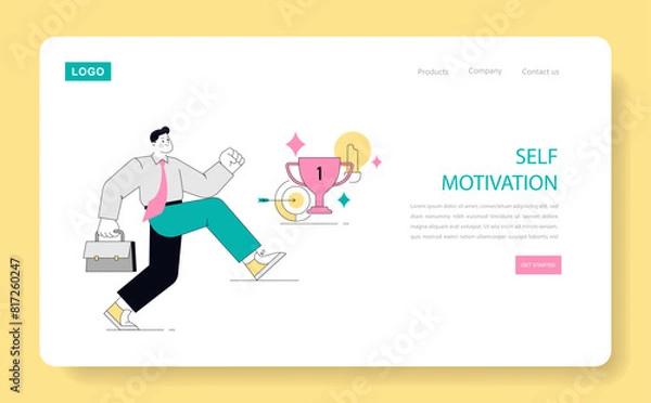 Fototapeta Soft Skills Flat Vector illustration.