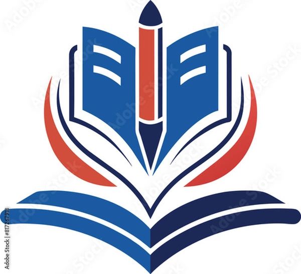 Obraz Gradient elementary school logo Vector illustration