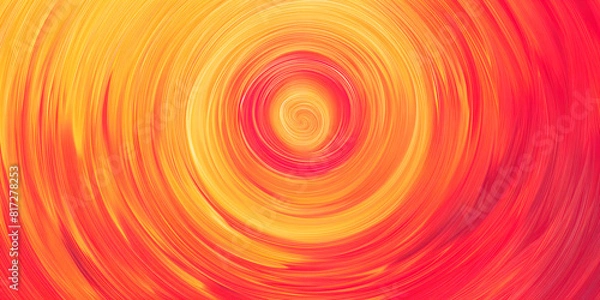 Fototapeta Fiery concentric circles pulsate with vibrant reds and luminous yellows,exuding energy,vitality in this mesmerizing abstract background,concept of graphic and web design,advertising presentations