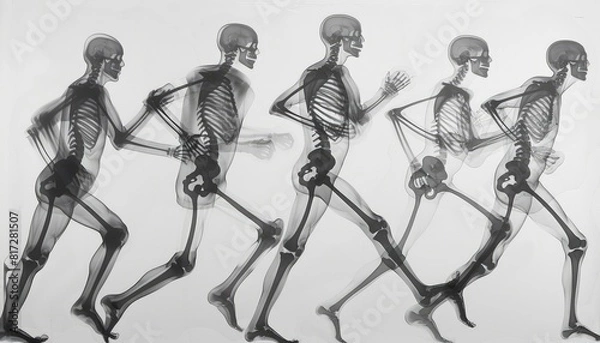 Fototapeta Image of a people's body x-ray