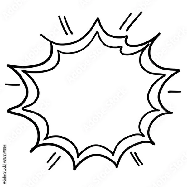 Obraz black and white shield