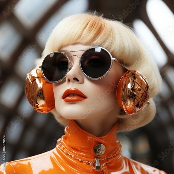 Fototapeta Futuristic Mannequin with Avant-Garde Styling