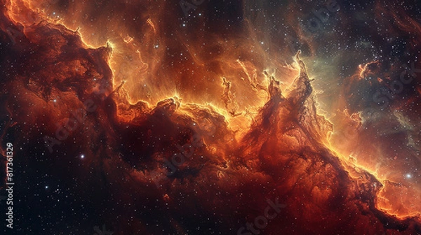Fototapeta The Majesty of Outer Space: A Captivating Journey into the Vastness of the Cosmos