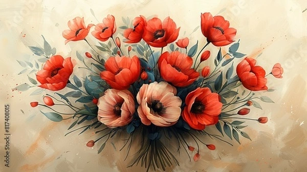 Fototapeta Expressive Mother's Day Lettering: Artisanal Calligraphy Vector