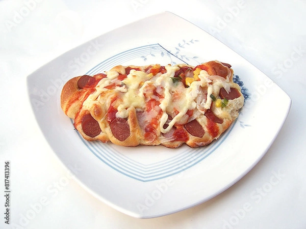 Fototapeta 접시에 담겨진 빵의 모습