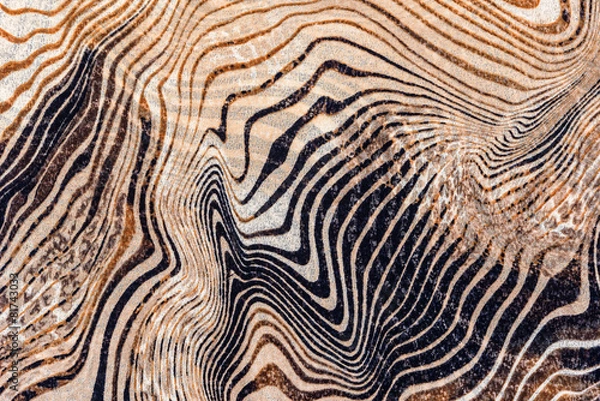 Fototapeta tekstura tkaniny drukowanej zebra w paski