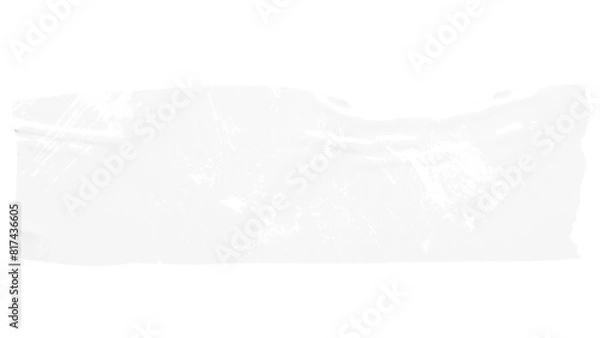Fototapeta Crumpled glue transparent adhesive tape piece