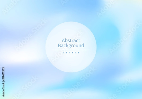 Fototapeta Gradient color background, blending blue and white, creating a tranquil atmosphere.