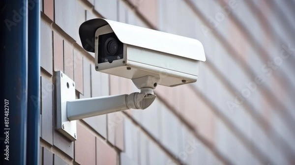 Fototapeta Secure Watch - reliable video surveillance and security at any time of the day.