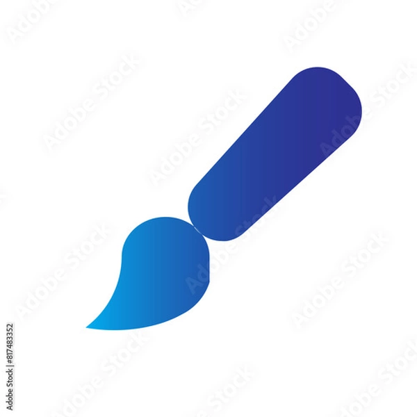 Fototapeta Paint Brush Icon Vector