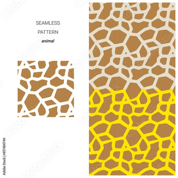 Fototapeta パターン_アニマル_ジラフ