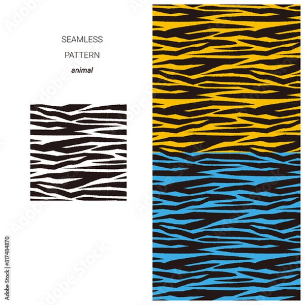 Obraz パターン_アニマル_虎