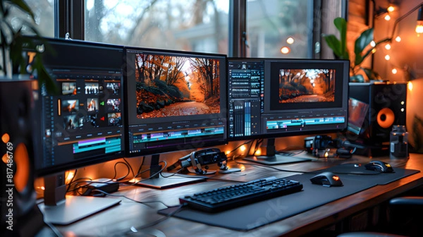 Fototapeta control panel of the machine. Generative AI