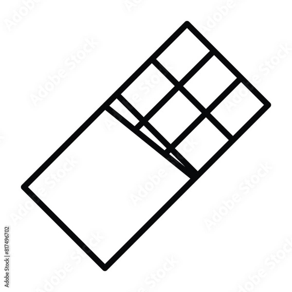 Obraz chocolate icon vector template design flat and simple