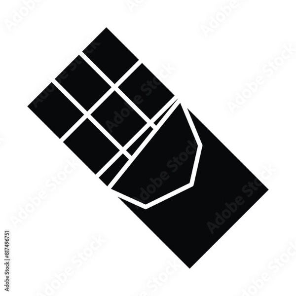 Obraz chocolate icon vector template design flat and simple