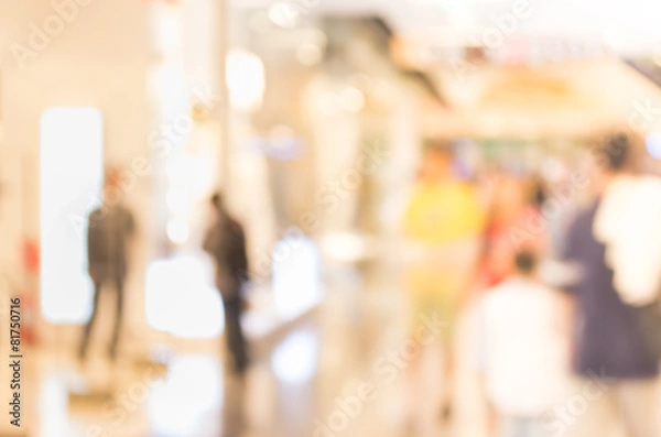 Fototapeta image of retail Shop Blurred background.