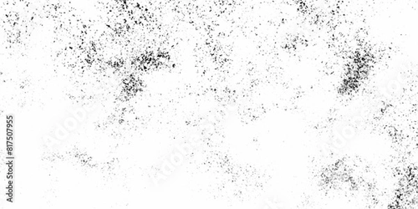 Fototapeta Vector grunge black and white crack paper texture design and texture of a concrete wall with cracks and scratches background.  abstract vintage of old surface dusty rough texture background.