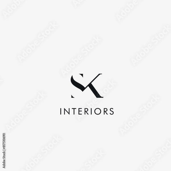 Obraz SK Letter logo