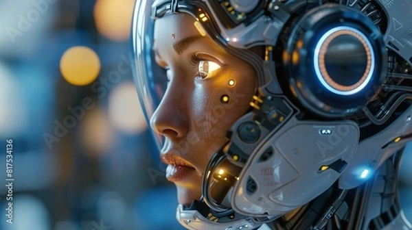 Fototapeta Title: Abstract Motorcycle Engine Part in Black Metal Light