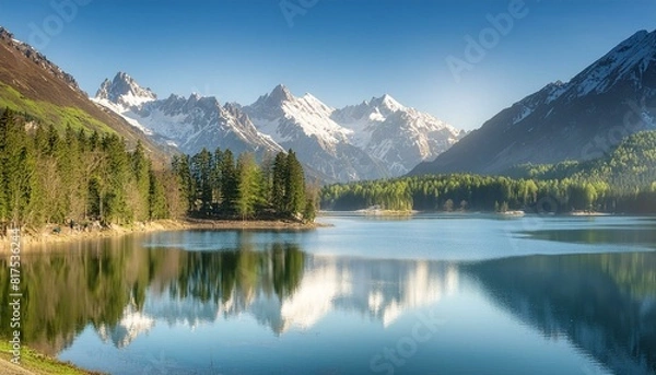 Obraz Lake and mountain