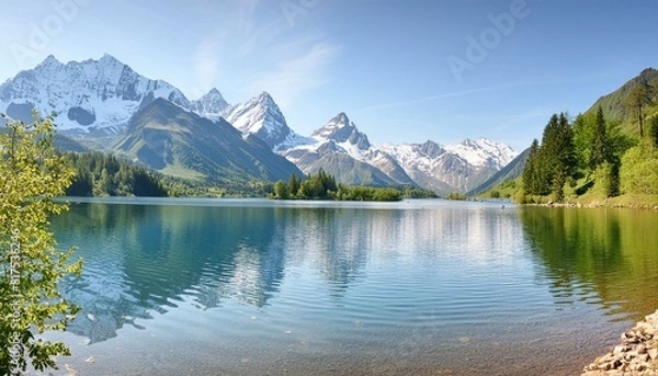 Obraz Lake and mountain