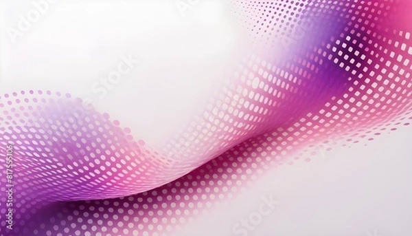 Fototapeta Abstract background with pink and purple backdrop circles and dots halftone pattern