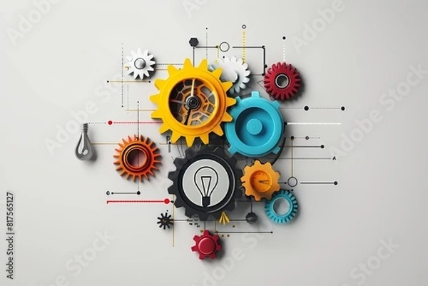 Fototapeta Explore innovative strategies with captivating visuals of methodologies