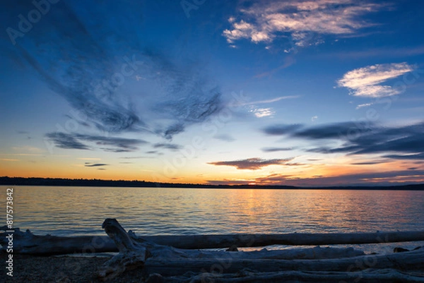 Obraz Beautiful sunset on the ocean