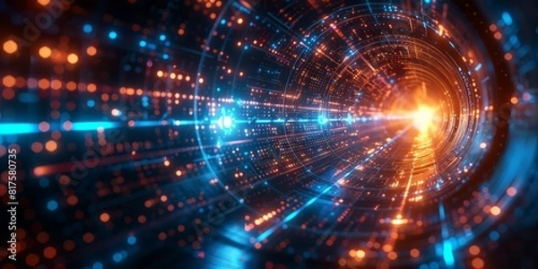 Fototapeta Light Emitting Tunnel