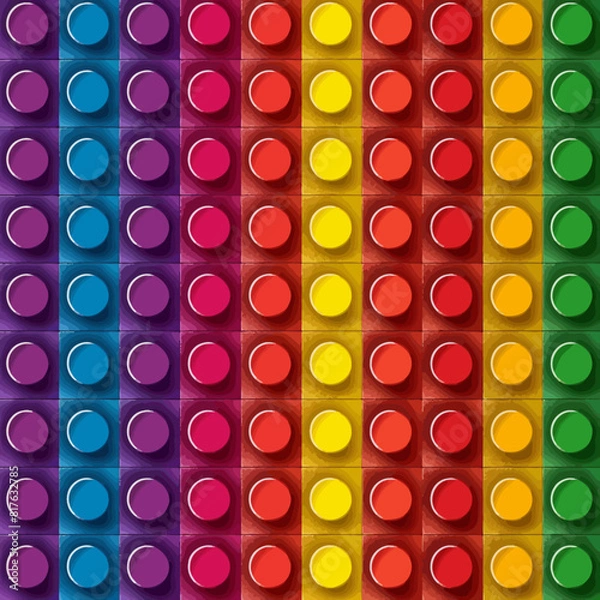 Fototapeta a multicolored background with circles and squares