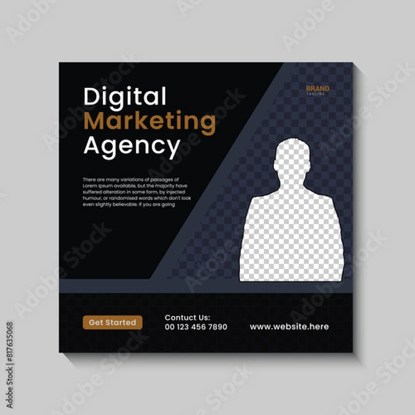 Obraz instagram post templet