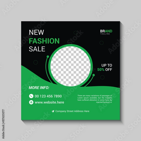 Obraz instagram post templet