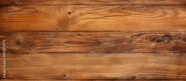 Fototapeta A copy space image of a textured background made of wood