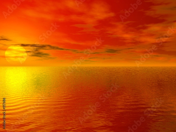 Obraz tropical sunset