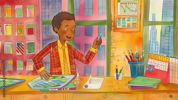 Fototapeta Multifaceted Role of a CFO: Financial Reports, Data Analysis, and Risk Management