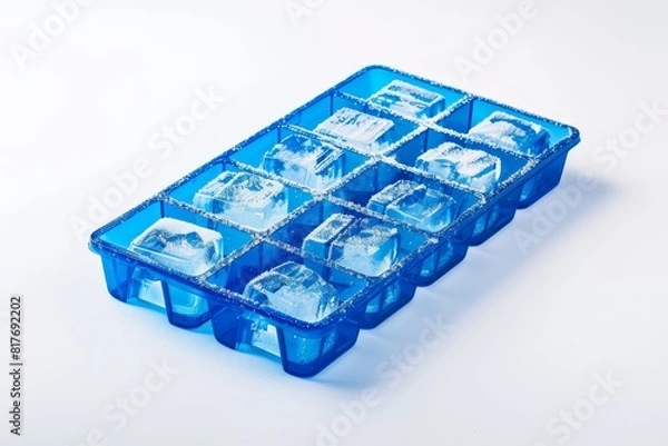 Obraz Blue plastic ice tray
