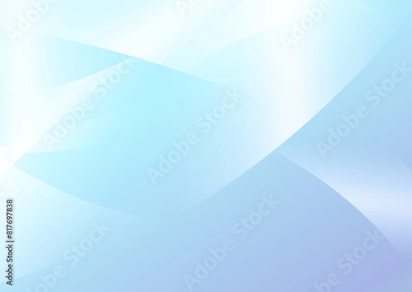 Obraz 鮮やかな青の抽象ウェーブ背景