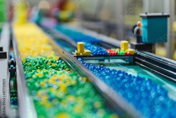 Obraz Factory steps for producing colorful plastid seeds