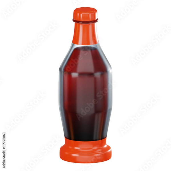 Fototapeta Cola Soda Bottle for Beverage Concepts. 3D Render