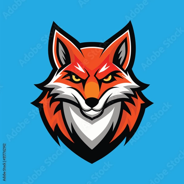 Obraz Fox Mascot Logo Design Fox Vector Illustration
